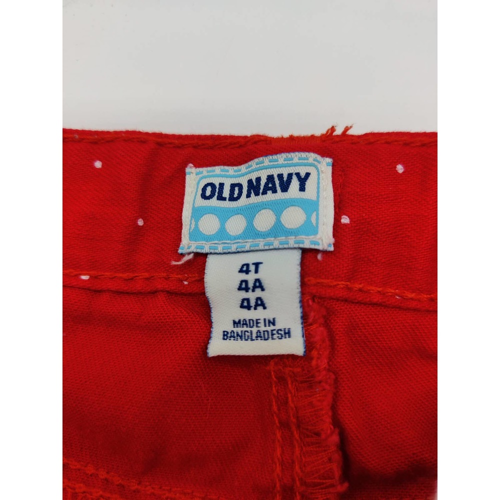 Girls 4T Cute Little Red Skirt With White Polka Dots Old Navy Size 4 Little Girl - Picture 3 of 5